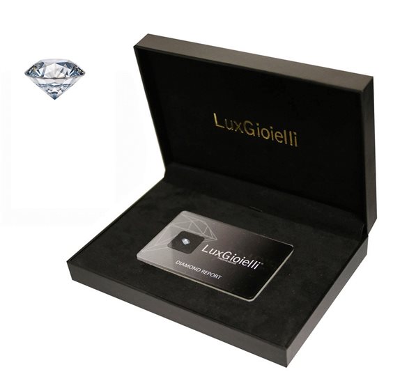 Pietra certificata Lux Gioielli Donna in Diamante Diamante 0.09 Ct BILDIA009;C - BILDIA009;C
